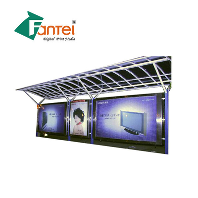 بنر منعطف جلویی پی وی سی حلال Eco Solvent 510gsm 300D*500D 18*12 For Backdrop Light Box
